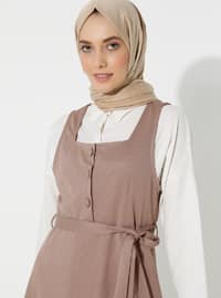 Hijab Gilet Dress Mink