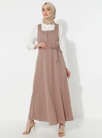 Hijab Gilet Dress Mink