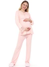 Pink - Viscose - Maternity Pyjamas