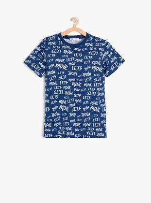 Blue - Boys` T-Shirt
