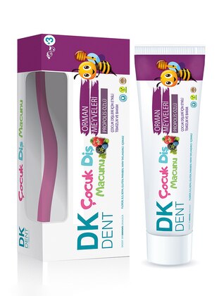 Kids Toothpaste With Forest Fruit Flavor- 50 Ml - Colored - Dermokil