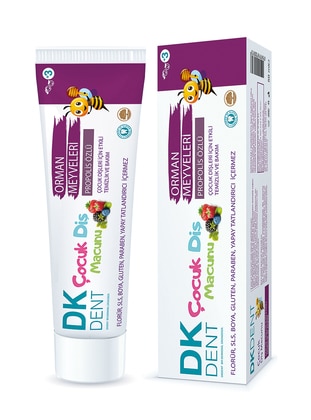 Kids Toothpaste With Forest Fruit Flavor + Toothbrush - 50 Ml - Colored - Dermokil
