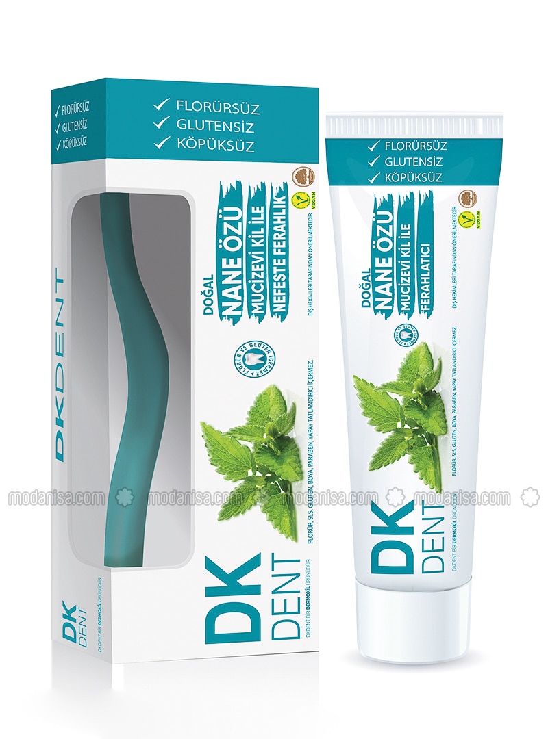 Mint Toothpaste + With Toothbrush -75 Ml - Colored