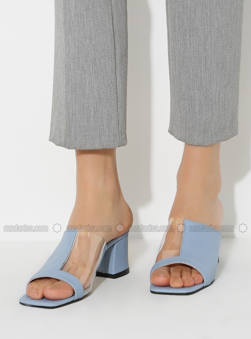 baby blue slippers