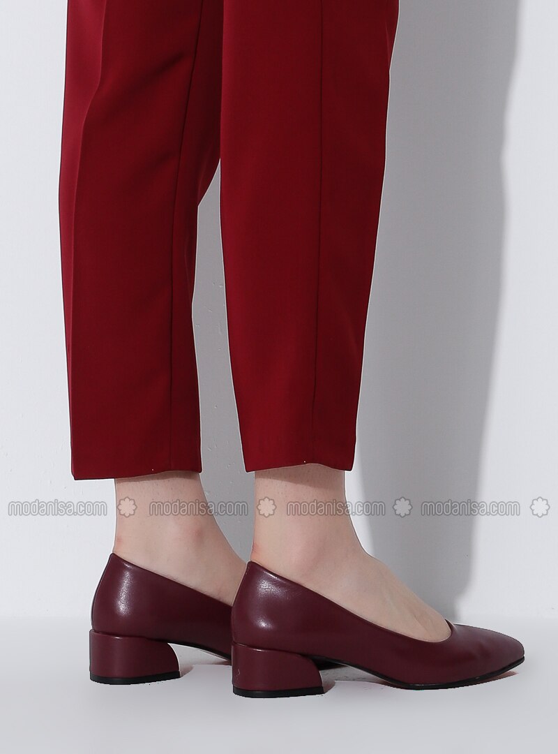 high heels maroon