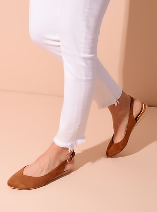 Tan - Flat - Sandal - Shoestime