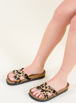 Leopard - Sandal - Slippers - Fox Shoes