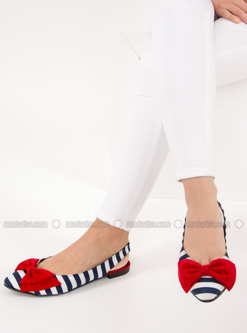 red white and navy blue shoes