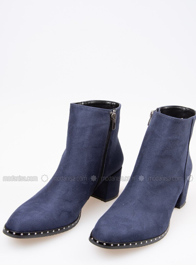 blue navy boots