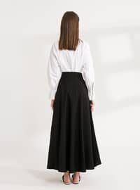 Black - Black - Unlined - Cotton - Black - Unlined - Cotton - Black - Unlined - Cotton - Black - Unlined - Cotton - Skirt
