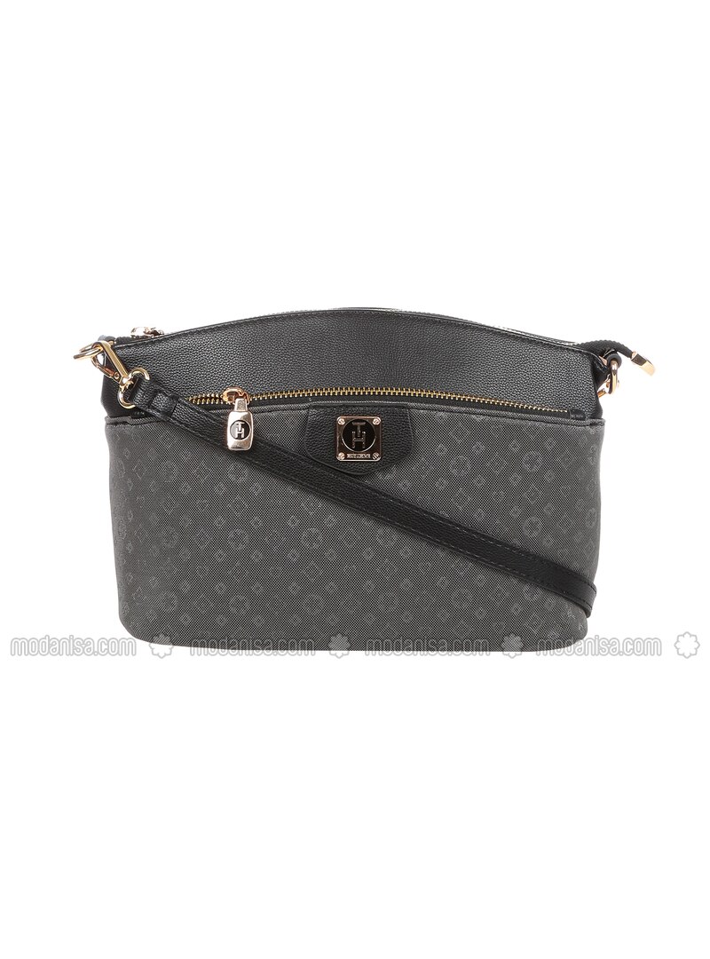 gray shoulder purse