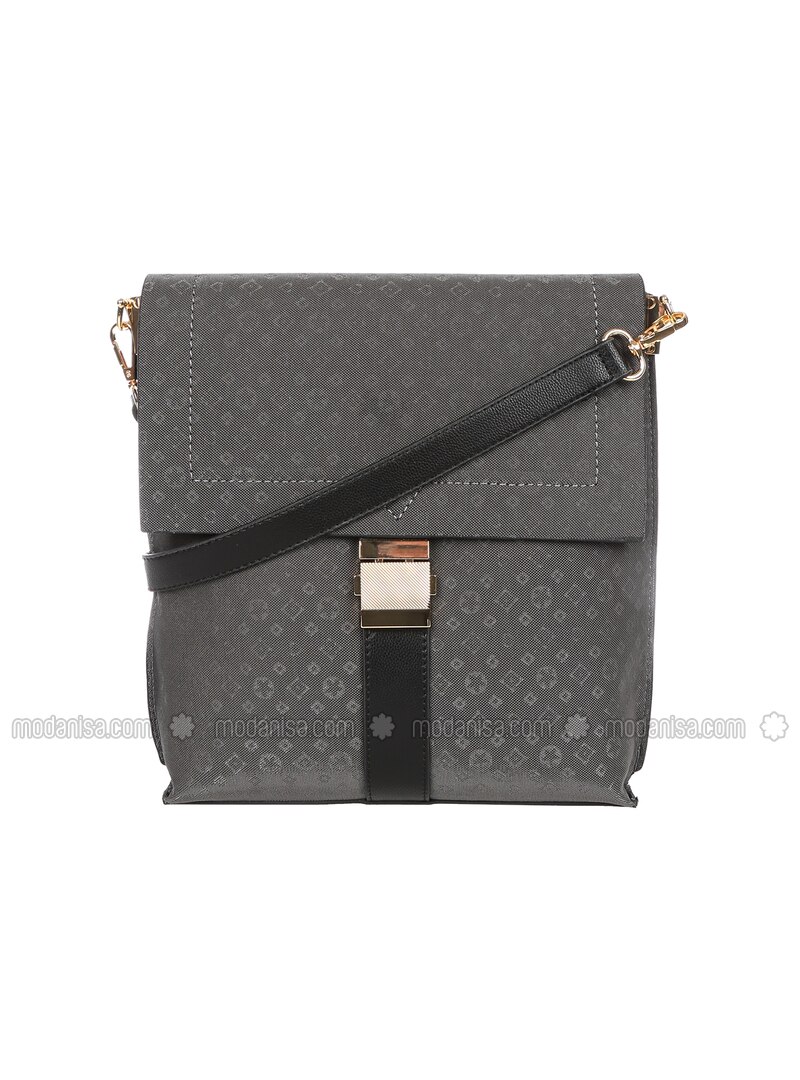 gray shoulder purse