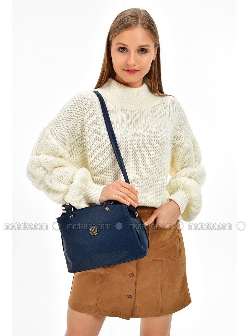 navy handbags