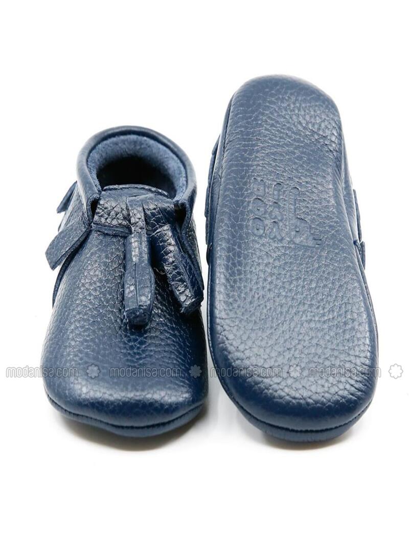 navy blue baby shoes