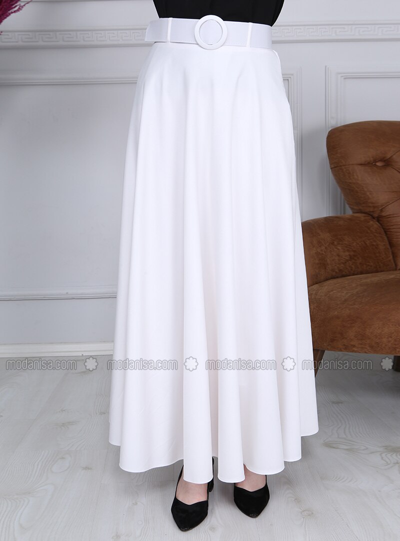 white a line skirt