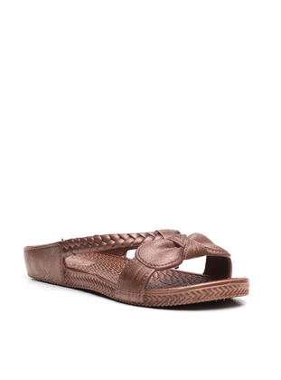 Brown - Sandal - Slippers - Ayakkabı Modası