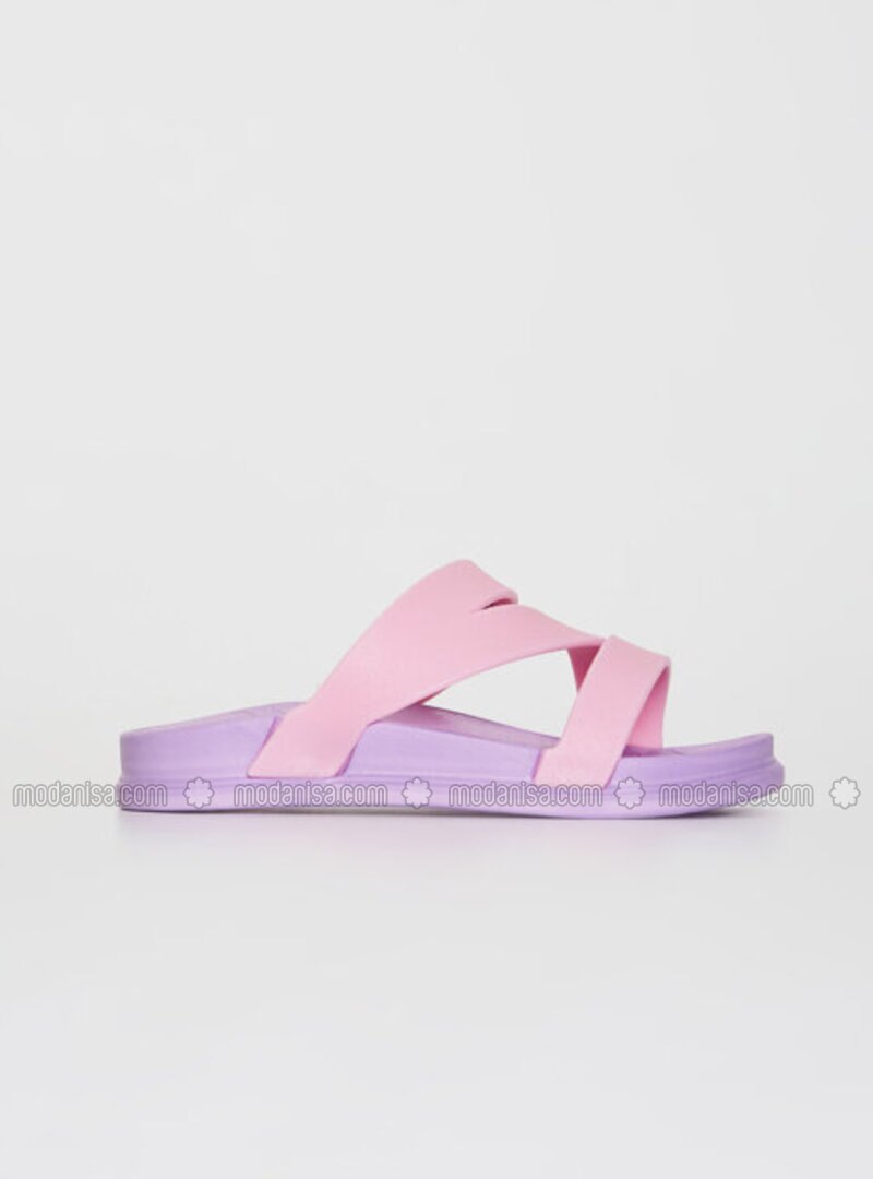 lilac ladies sandals