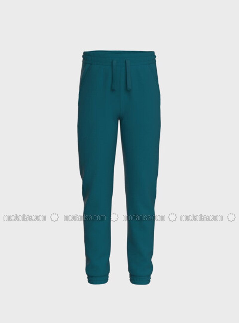 turquoise sweatpants