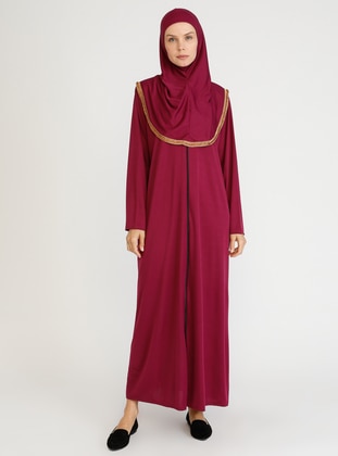 أحمر كرزي - نسيج غير مبطن -  - ملابس صلاة - Hal-i Niyaz