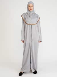Gray - Unlined - - Prayer Clothes - Hal-i Niyaz