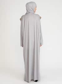 Gray - Unlined - - Prayer Clothes - Hal-i Niyaz