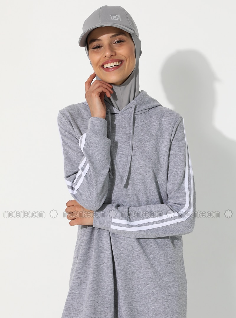 Gray - - Tracksuit Top