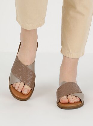 Gray - Sandal - Slippers - Crash