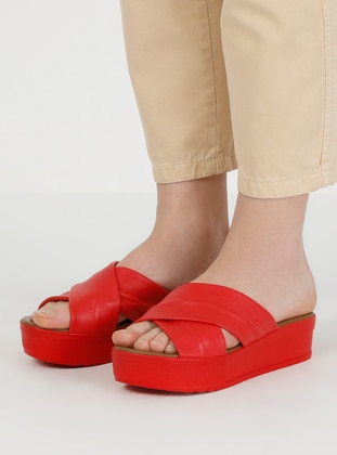 Red - Sandal - Slippers - Crash