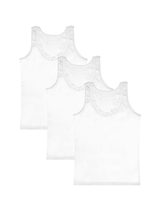 3-Piece Women's White Undershirt White