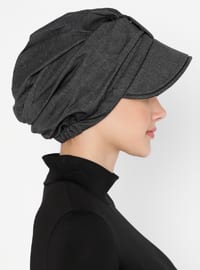 Alya Kot Black Hat Undercap Instant Scarf