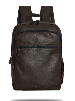 Brown - Backpack - Backpacks - Fudela