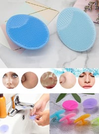 Silicone Facial Cleansing Pad Blackhead Acne Makeup Remover - Colored