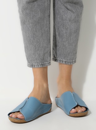 Blue - Sandal - Slippers - Liman Ayakkabı