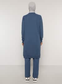 Indigo - Blue - Unlined - - Suit