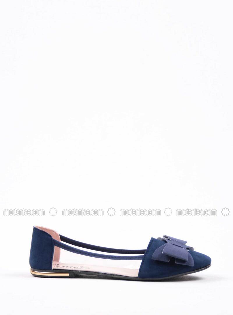 blue flat dress shoes