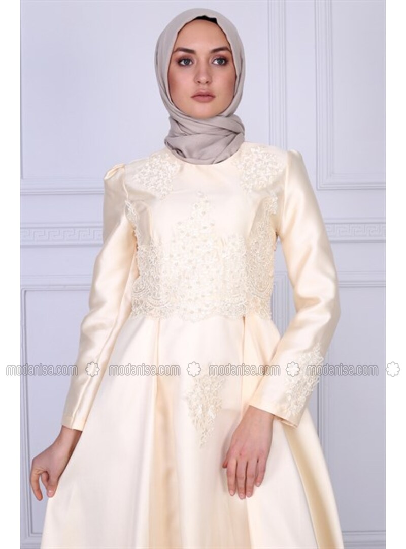 yellow muslimah dress