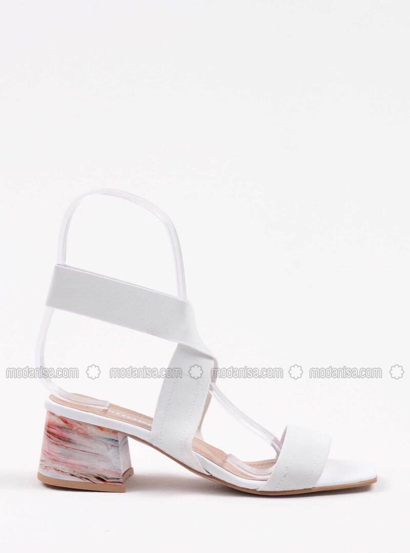 shoes heels white