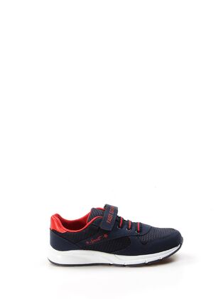 Red - Navy Blue - Sport - Casual - Girls` Shoes