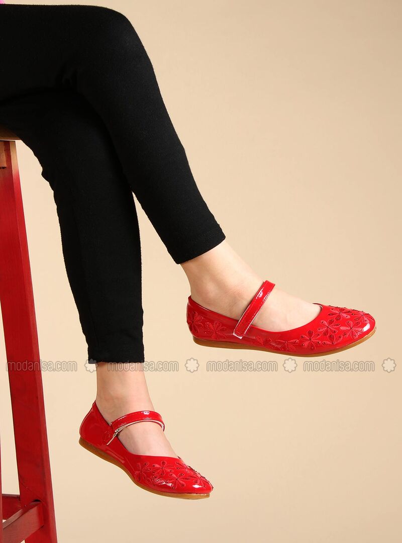 shoes for girls red