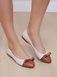 Beige - Tan - Flat - Flat Shoes