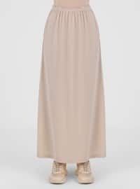 Cream - Unlined - Skirt