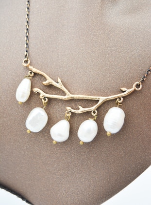 White - Necklace - Stoneage