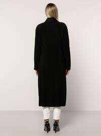 Black - Unlined - Plus Size Coat