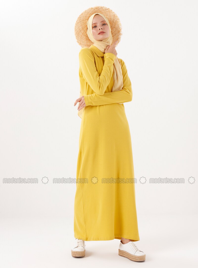 yellow polo dress