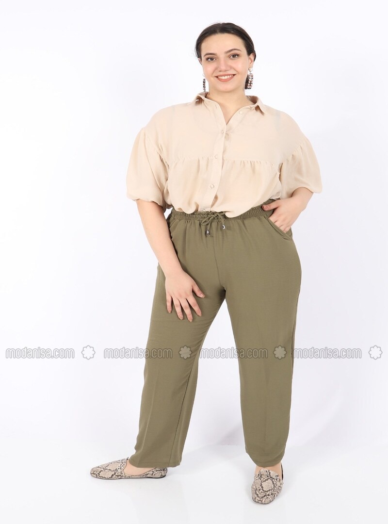 cheap plus size khaki pants