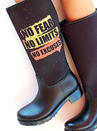 Black - Boot - Boots - Pembe Potin
