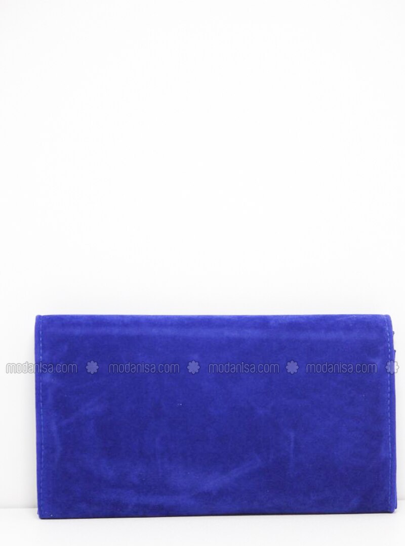 electric blue clutch bag