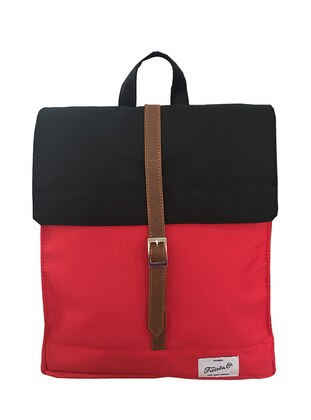 Red - Black - Backpack - Backpacks - Fudela