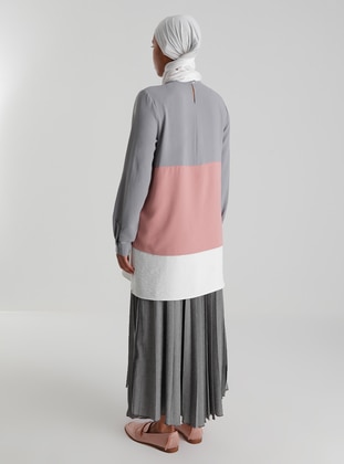 Pleated Skirt 85 Cm - Gray - Refka