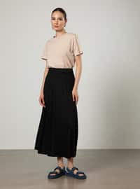 Black - Unlined - - Skirt